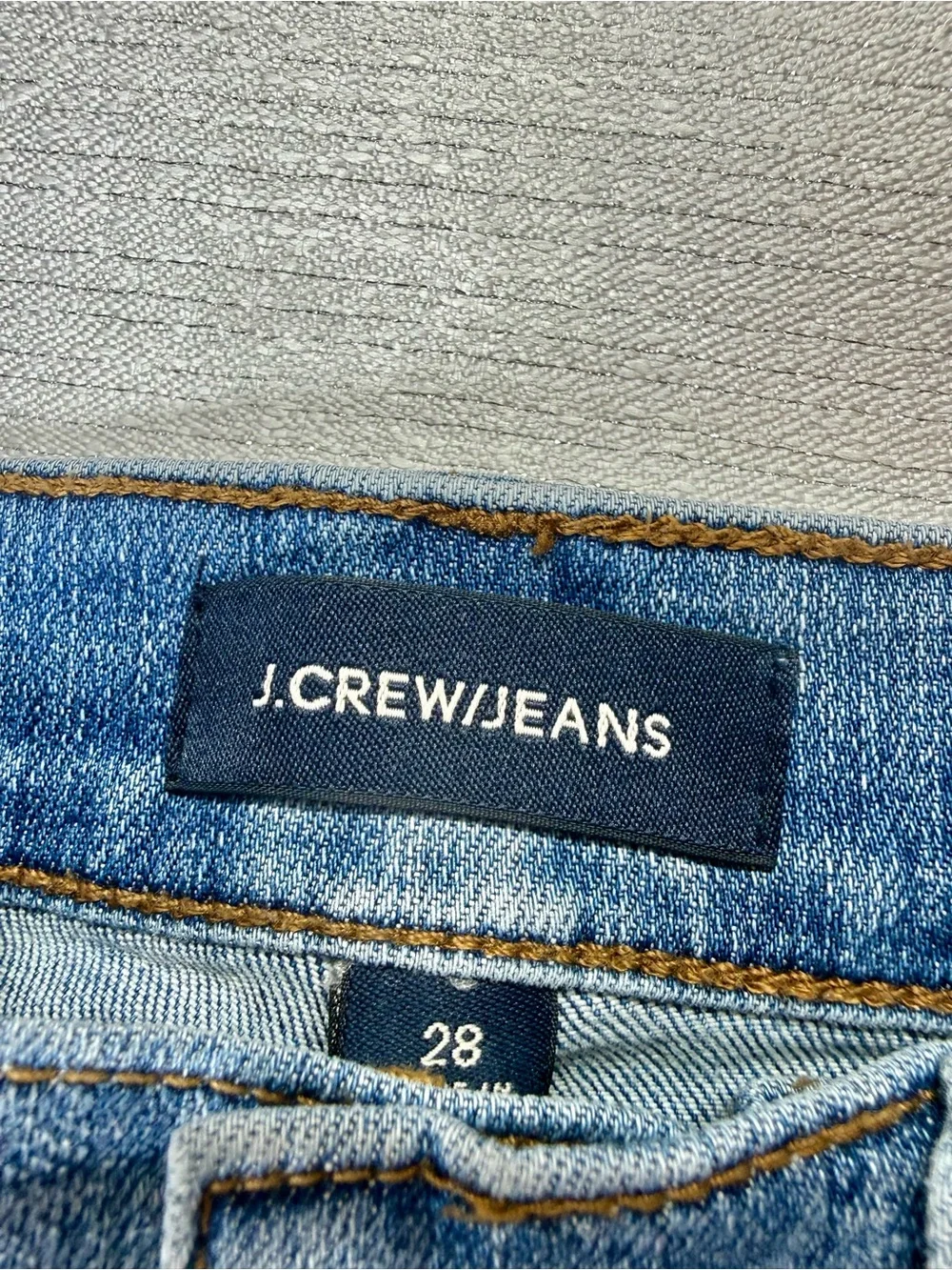 J. Crew Billie Denim Light Blue High-Rise Boot Crop Jeans Size 28
